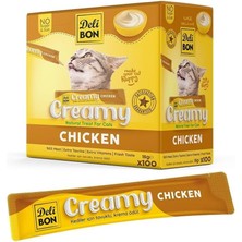 Bon Creamy Tavuklu Sıvı Kedi Ödülü 15 gr 100'LÜ Paket