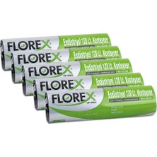Florex 120 Lt. Endüstriyel Çöp Poşeti 90x125 cm 5'li Akıntı Sızıntı Yapmaz