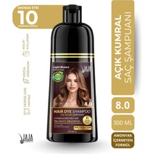 Jaja Açık kumral Vitamin Içerikli Saç Pigment Şampuanı Unisex 8.0 300 ml