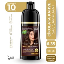 Jaja 300 ml Amonyaksız 6.35 Çikolata Kahve  Beyaz Kapatıcı Şampuan Besleyici Kokusuz Etki ile Tüm Saç Tipleri İçin