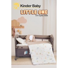 Little One 5'li Oyun Parkı Beşik Uyku Seti, Bej