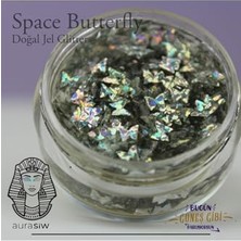 Pratik Ev Space Butterfly - Jel Formlu Doğal Glitter