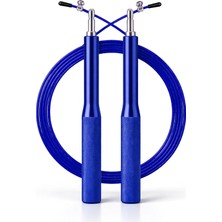Premium AYARLANABILIR%100 Çelik Atlama Ipi Uzunluk Ayarlı Atlama Ipi Jump Rope Mavi