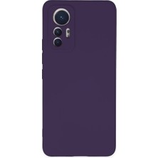 Xiaomi Mi 12 Lite Kılıf Nano Içi Kadife Silikon - Mor