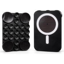 Magsafe ile Uyumlu Vantuzlu Telefon Tutucu – Silikon Octopus Suction Cup Phone Holder, Kılıf Arkasına Yapışan Manyetik Stand, Selfie Video Vlog Çekim