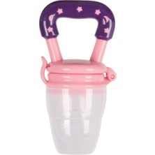 Silikon Meyve Emziği ve Diş Kaşıyıcı, Pembe