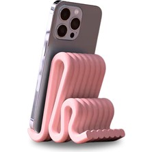 Modern Masaüstü Minimalist Telefon Tutucu - Stand (Pembe)