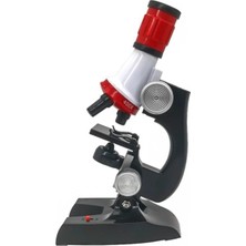 Işıklı Monoküler Biyolojik Mikroskop, 100X 400X 1200X Büyütme, Çocuk Eğitimi Seti