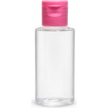 Pratik Ev Kapak, 50 Adet 30 ml Boş Plastik Şişe OM80 Pembe