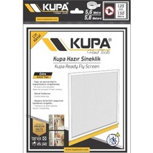 Pratik Ev Hazır Pencere Sinekliği, Çift Kanat, 1.25 Mm, 150 Cm, Cırtlı Montaj