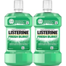 Fresh Burst, Günlük Ağız Bakım Ürünü, Plak Oluşumu ile Savaşan Anti-Bakteriyel Ağız Bakım Formülü, 250ML (2 Paketi)