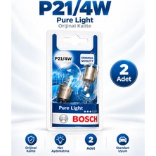 Bosch P21/4W 12V Sarı Renk Ampul 2 Adet (1987301015) Fren ve Park Lambası Özellikleri ile Güvenilir Aydınlatma