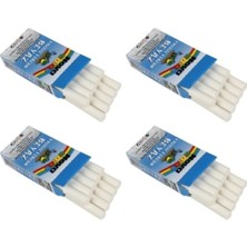 10'lu Tozsuz Beyaz Tebeşir, 4 Paket