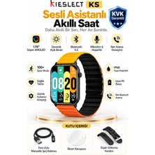 Kieslect KS 1,7 inç Ekranlı Akıllı Saat Sesli Asistan ve Arama Özellikleri ile Sağlık Takibi Sunar