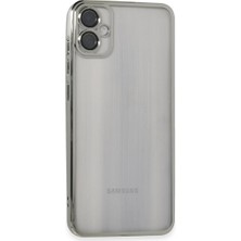 Samsung Galaxy A05 Kılıf Razer Lensli Silikon - Gümüş