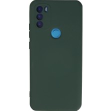 General Mobile Gm 21 Plus Kılıf Nano Içi Kadife Silikon - Koyu Yeşil