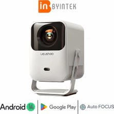 BYINTEK A15 Android 14 FullHD 1080P Destekli AutoFocus Wifi Bluetooth Akıllı Projeksiyon Cihazı
