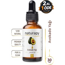 Avokado Yağı (Avocado Oil) Soğuk Sıkım Sabit Yağ 30 ml Damlalıklı Cam Şişe