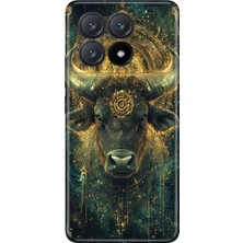 Poco X6 Pro ile Uyumlu Boğa Burcu Temalı Desenli Darbe Emici Silikon Kılıf, Çok Renkli