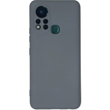 Infinix Hot 11S Kılıf Nano Içi Kadife Silikon - Gri