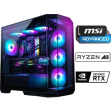 Pano X70 Ryzen 7 7800X3D 32GB Ddr5 Ram 1tb M.2 Nvme SSD 8gb RTX5060 Sıvı Soğutmalı Msi Oyuncu Oem Paket