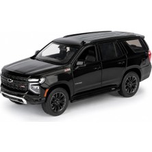 Motormax 1:24 2025 Chevy Tahoe Z71 Model Araba, Koleksiyonluk Diecast Suv Araç Modeli, Detaylı Metal Oyuncak ve Sergileme Arabası MM-79392 (Siyah)