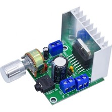 Emay Center TDA7297 Ses Amfi Modülü 2X15W Çift Kanal Stereo Ses Yükseltici Kartı 12V Dc Potansiyometreli Soğutuculu Ses Güçlendirici Devre