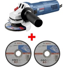 Gws 750 Avuç Taşlama Makinesi, 115 Mm, 750 W, Spiral + 2 Adet 115 mm x 2.5 mm Metal Kesme Diski