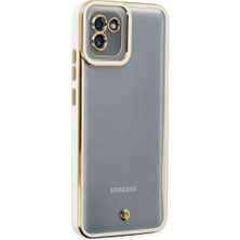 Samsung Galaxy A03 Kılıf Liva Lens Silikon - Beyaz