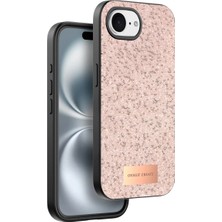 Onegif Apple iPhone 16E Bright Simli Kapak - Pembe
