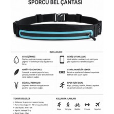 Su Geçirmez Sporcu Bel Çantası, Telefon Taşıma Kemeri, Koşu, Fitness ve Günlük Kullanım Için