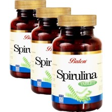 Spirulina 740 Mg Tabletler Günlük Beslenme Için 100 Adet (3 Paketi)