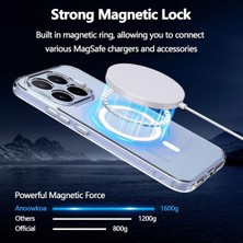 Xiaomi 17T Için Sararmaz Kamera Korumalı Mika Sert Parlak Şeffaf Magsafe Ile Uyumlu Telefon Kılıfı Arka Kapak - Şeffaf