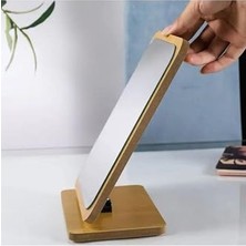 Pratik Ev 22 cm Kare Ahşap Ayna, Ayarlanabilir Dekoratif Tasarım