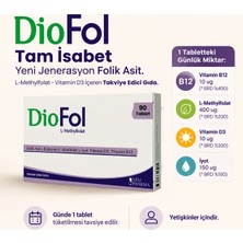 Neupharma Diofol L-Methylfolat 90 Tablet Folik Asit, İyot, Vitamin D3 ve B12 İçeren Takviye