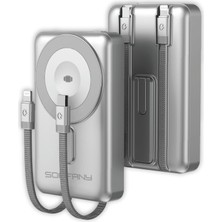 22.5W Hızlı Şarj Pd Magsafe Uyumlu Powerbank 10000 Mah Kablolu Hızlı Taşınabilir