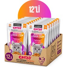 Catzo Tavuk Etli Yavru Kedi Yaş Maması 85 G – 12'li Paket