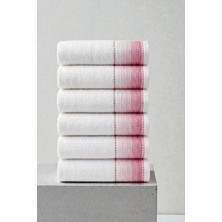 Anılsan 6'lı Selina Mavi El Havlusu - 50x100 Cm, 235 Gr, %100 Pamuk, Spa Ve Otel Havlusu