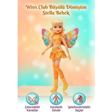 Farbu Oyuncak Gioc-Hi Prezio-Si Winx Stella Çıkarılabilir Kanatlı Hareketli Gövdeli 30 cm Oyuncak Peri Bebek