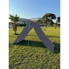 Nelazım Pratik Kamp Gölgeliği ve Plaj Şemsiyesi 1.5m x 5m Su Itici Oxford Kumaş, Tek Ebat, KAMPGLGLKANTRASIT001001M, Antrasit, Erkek