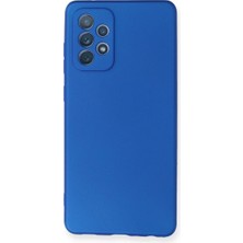 Samsung Galaxy A72 Kılıf First Silikon - Mavi