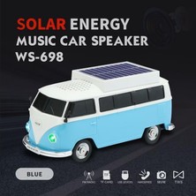 Minibüs Tasarımlı Bluetooth Speaker, Sd Kart, Usb, Fm Radyo, Şarjlı Taşınabilir Kablosuz Hoparlör, Turkuaz