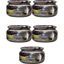 Pratik Ev Siyah Sade Ezme Zeytin 175 G Cam x 5'li Paket