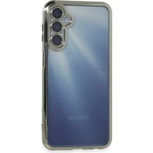 Samsung Galaxy A55 5g Kılıf Razer Lensli Silikon - Gümüş