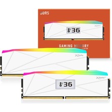 Manta Xfinity+ OLED Argb 32GB (2X16GB) Ddr5 6400MT/S CL32 1.4V, Amd Expo, Sk Hynix Ic, Beyaz Masaüstü Bellek Ram / TMXSAL1664832WWK