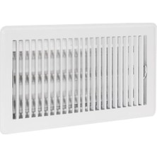 Pratik Ev 61638 Çelik Kayıt Zemin Difüzörü, 6 Inç x 12 Inç, Beyaz