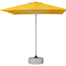 2x2 Metre Bahçe Şemsiyesi - 300 gr Kalın Kumaş, 50 mm Alüminyum Gövde - Kafe, Havuz, Teras Için Profesyonel Dış Mekan Gölgelik Şemsiye (5 Renk Seçeneğ