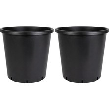 9l Üretim Saksısı — Ø24 Siyah Plastik Saksı — Fidan, Çiçek, Yetiştirme Kabı (2)