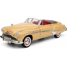 Motormax 1:18 1949 Buick Roadmaster Model Araba, Koleksiyonluk Diecast Klasik Amerikan Araç Modeli, Detaylı Metal Oyuncak ve Sergileme Arabası MM-7311