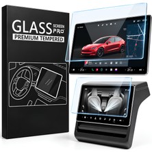 CoverZone Tesla Model 3 2024 2025 2026 Model Y 2025 15.4 Inç 9h Temperli Cam Ekran Koruyucu 2'li